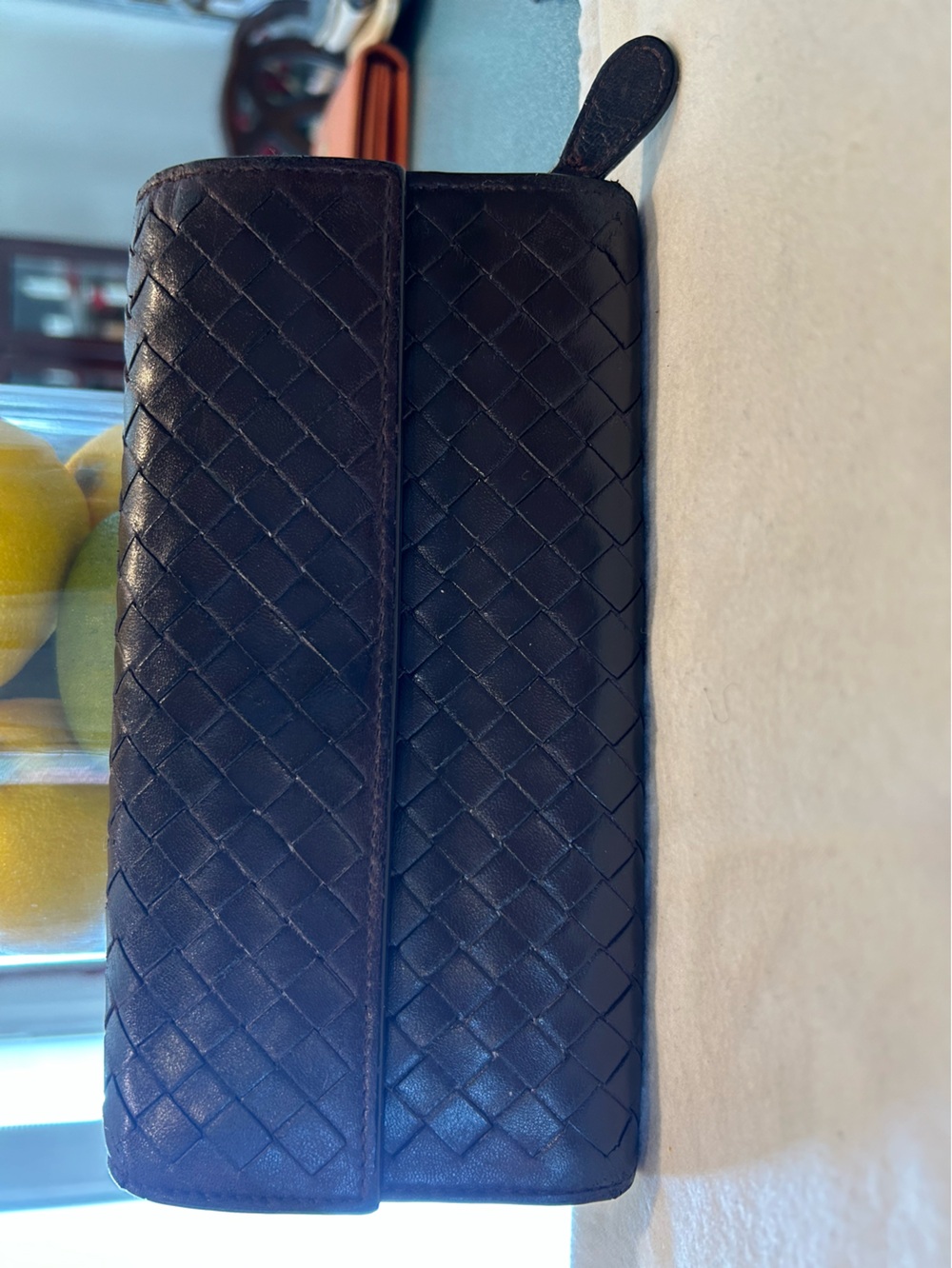Bottega Veneta Intrecciato Woven Leather Continental Wallet